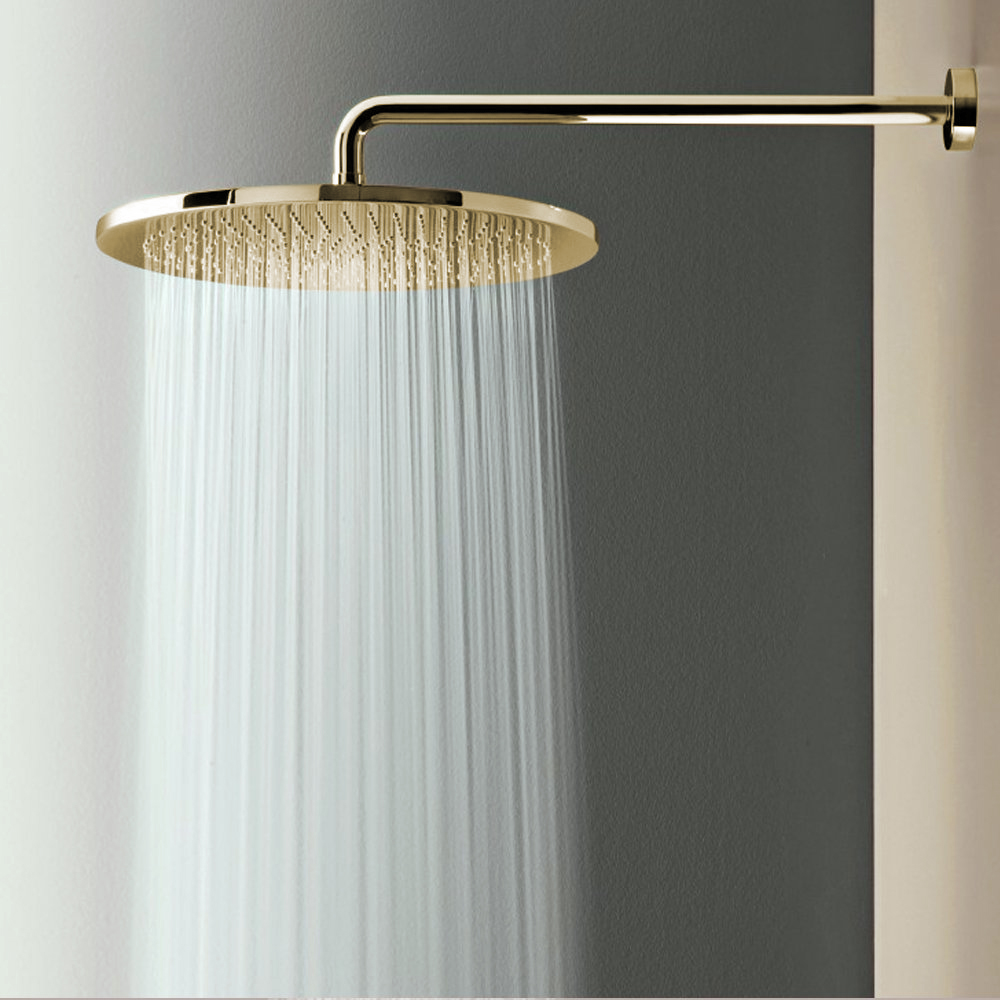 Bravat Brushed Gold Shower Set With Valve Mixer 3-Way Concealed Wall Mounted